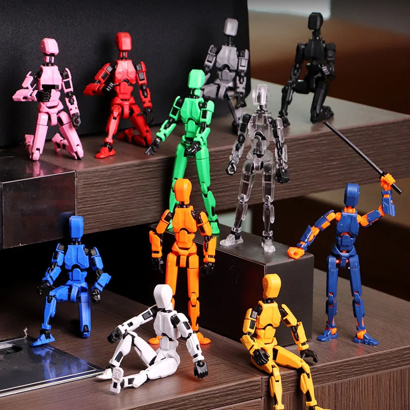 KTX-453075 Customisable Multi-Joint Articulated Action Figure - 3D Printed Desktop Toy for Kids and Collectors