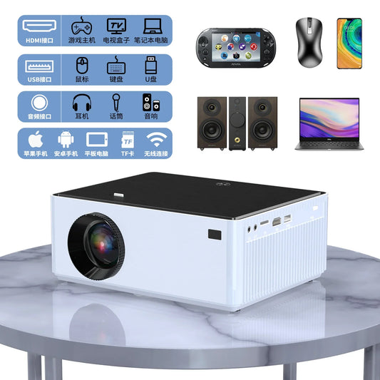 KTX-548307 Portable 1080P Mini Projector with Android 11 and 220-Inch Projection Display for Home Cinema