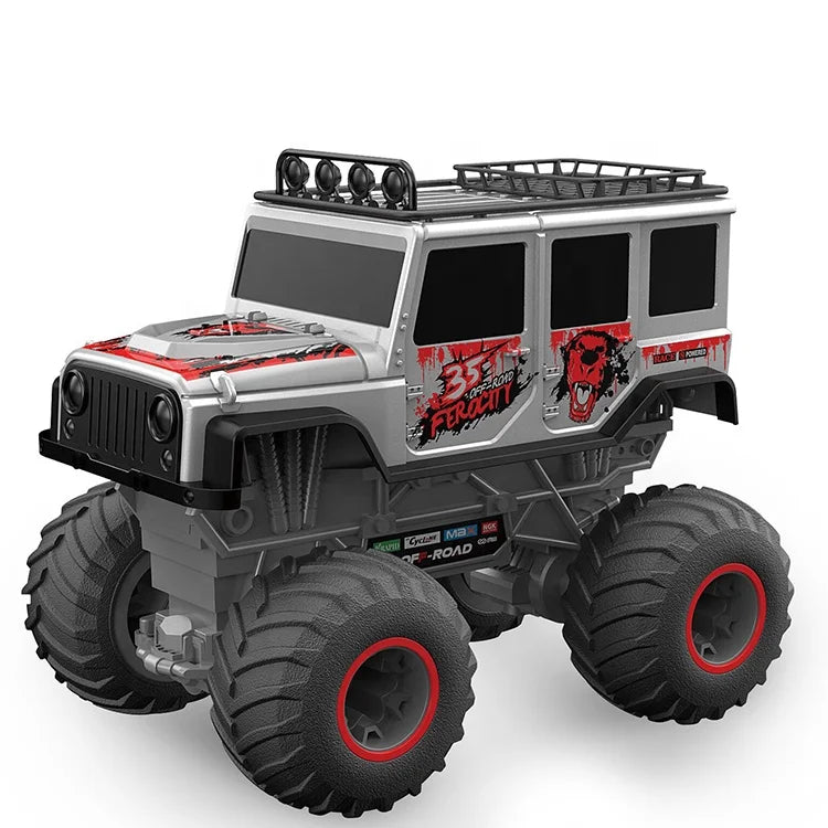 KTX-688595 High Speed 1/16 Scale 4WD Remote Control Monster Stunt Car, Speed 8km/h, Indoor-Outdoor Use