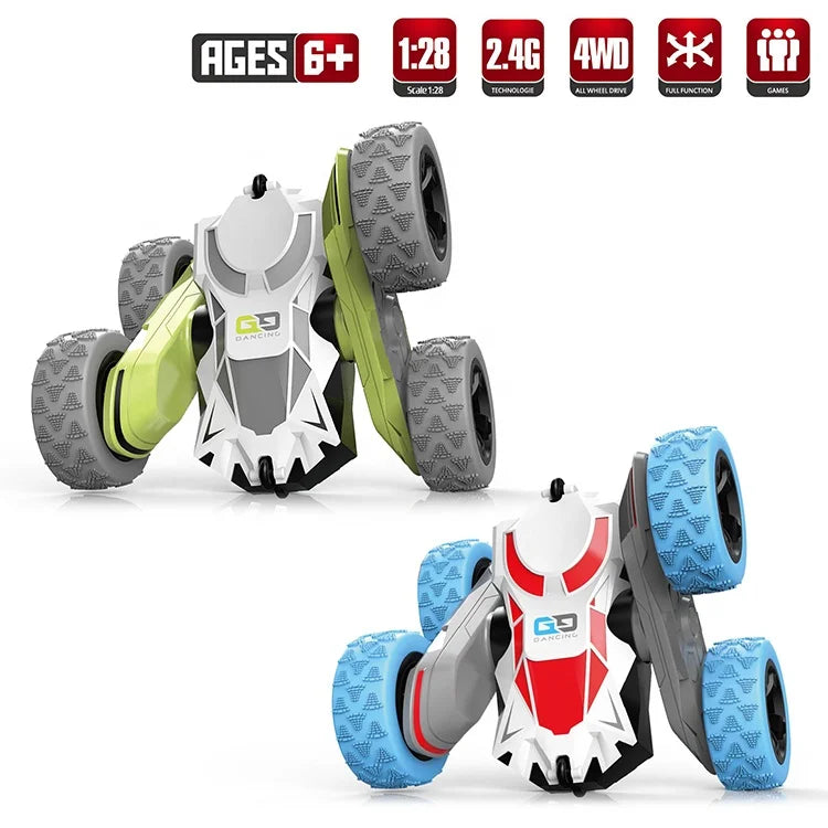 KTX-000467 Twisted Arm RC Stunt Car 1:28 Scale 2.4G 4 Channels 360° Rotation for Kids