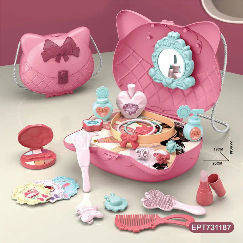 KTX-620755 Educational Plastic Kitchen Playset Backpack for Kids Ages 2-13