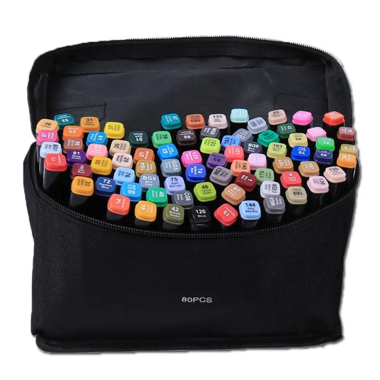 KTX-837395 36-Color Alcohol-Based Dual-Tip Waterproof Marker Pen Set