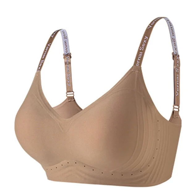 KTX-215059 Invisible Pushup Bra With Green Tea Girl Design for Women Wirefree Breathable Lifts and Supports Naturally