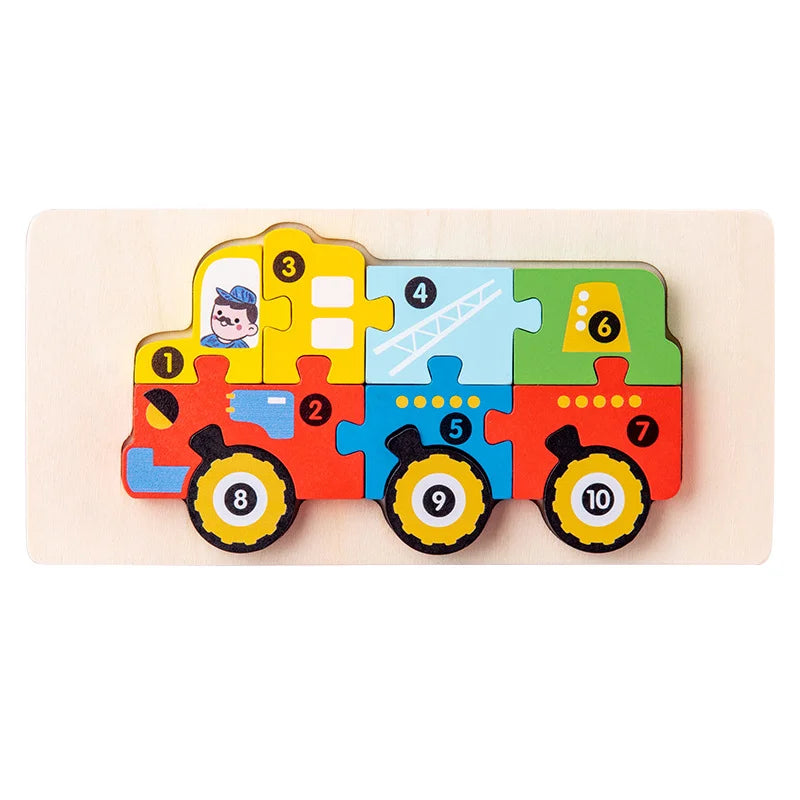KTX-891731 Montessori Educational Wooden 3D Puzzle Game for Kids – Eco-Friendly and Non-Toxic Jigsaw Learning Toy