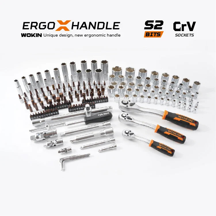 KTX-804371 Heavy Duty 197-Piece Mechanical Tool Socket Set