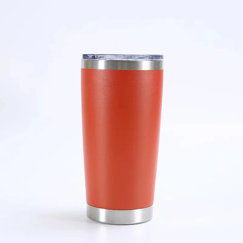 KTX-433107 Stainless Steel Double Wall Vacuum Insulated Travel Cup with Lid - Ideal for Home, Office and Car Use