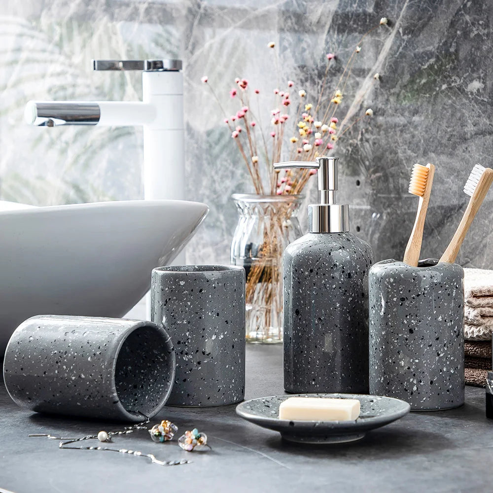 KTX-825171 Ceramic Complete Bathroom Accessories Set for Sanitary Ware Solutions