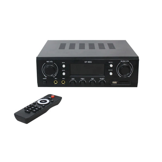 KTX-532499 70W 2-Channel Stereo Bluetooth Amplifier Receiver with FM Radio, Phono, and Coaxial Inputs for Home Audio Systems