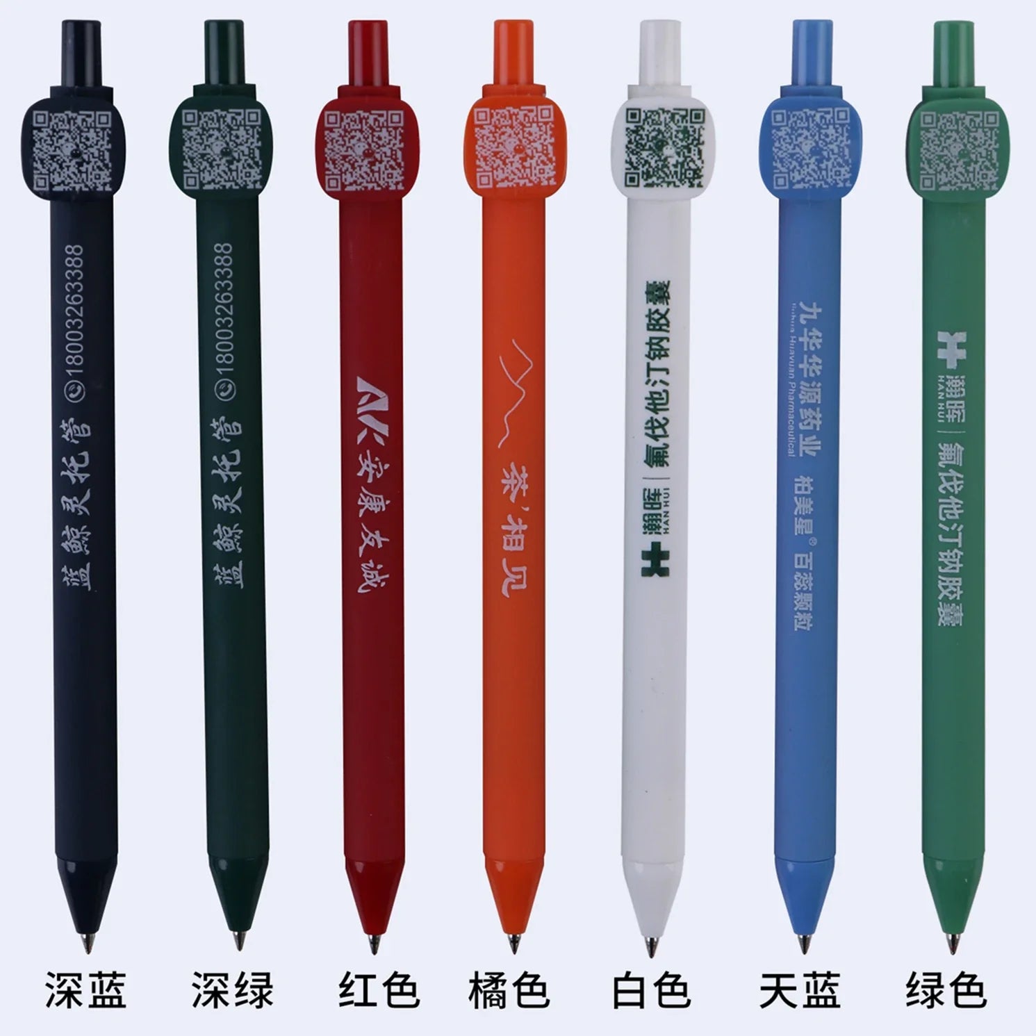 KTX-931091 Customised Plastic Writing Pens in Assorted Colours for Marketing and Office Use