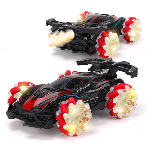 KTX-869395 4WD 2.4G Remote Control Drift Car with Gesture Sensing, High-Speed Features, Smoke, Music & Lights