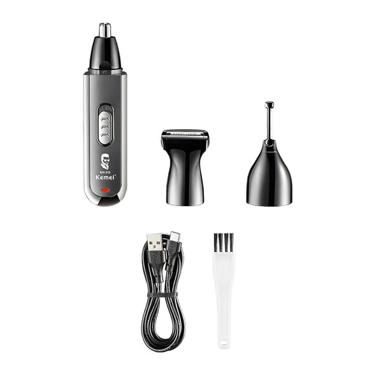 KTX-226195 3-in-1 Electric Trimmer for Ear, Face, Eyebrow, and Nose Hair Removal