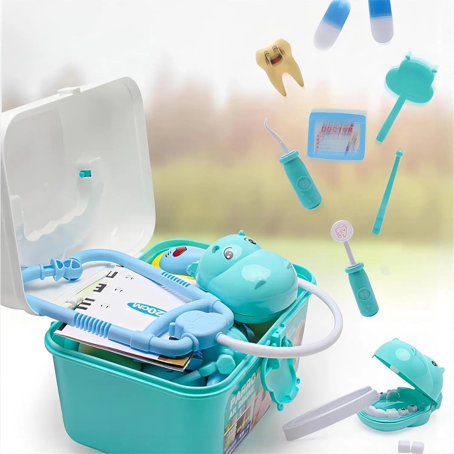 KTX-360915 Educational Doctor Role Play Set for Kids - 38PCS Medical Kit with Plastic Toys