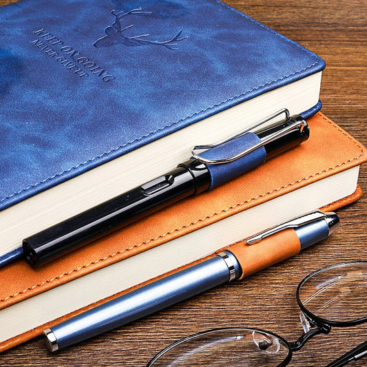 KTX-571795 Custom A5 PU Leather Journal Notebook with Super Thick Pages and Optional Logo
