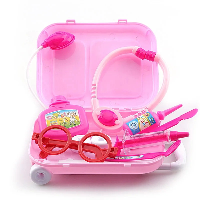 KTX-884051 Kids Doctor Medical Play Set with Trolley Bag - Pretend Tools for Role Playing Hospital Fun