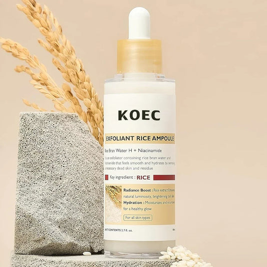 KTX-358419 Glow Rice Serum Set for Skin Brightening, Exfoliation, and Moisturisation - Suitable for All Skin Types