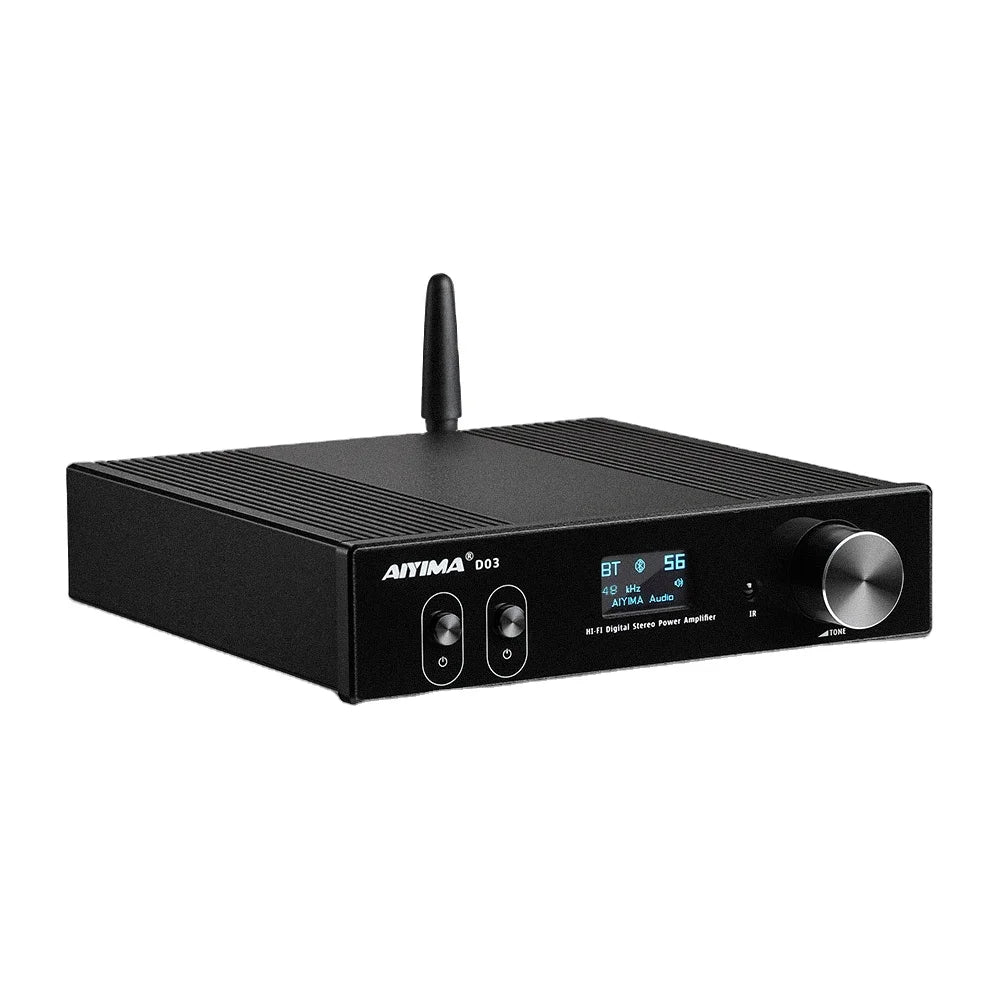 KTX-891795 150W Dual-Channel Bluetooth HiFi Amplifier with USB DAC and OLED Display for 2.1 Home Theatre System