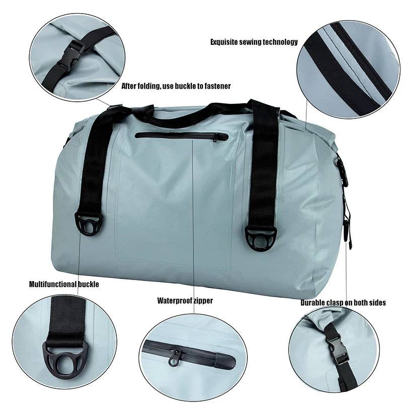 KTX-404243 Waterproof Outdoor Hiking and Camping Backpack with Adjustable Drybag Design