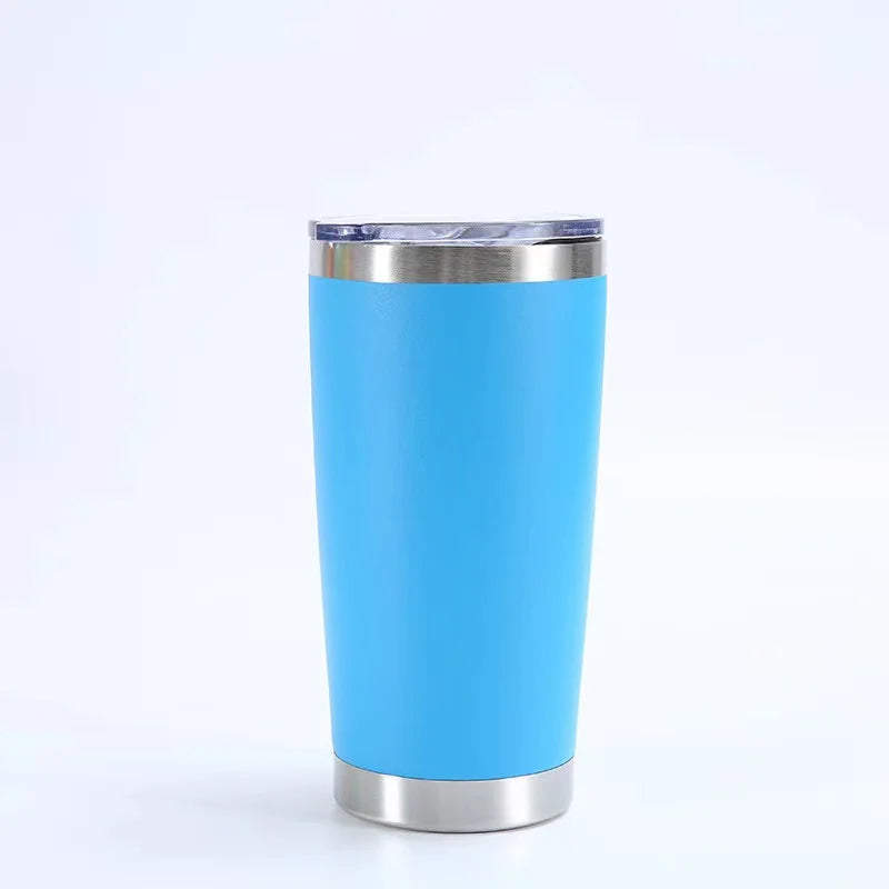 KTX-433107 Stainless Steel Double Wall Vacuum Insulated Travel Cup with Lid - Ideal for Home, Office and Car Use