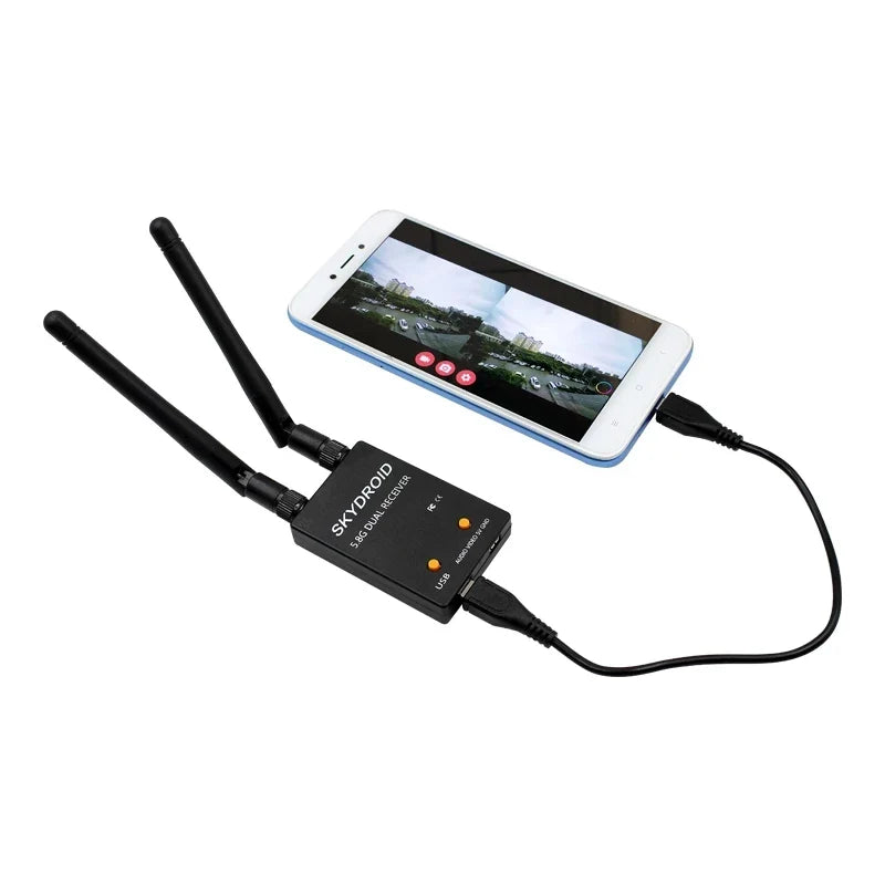 KTX-713299 UVC Dual Antenna Control Receiver 5.8GHz 150CH FPV Receiver with Audio for FPV Systems