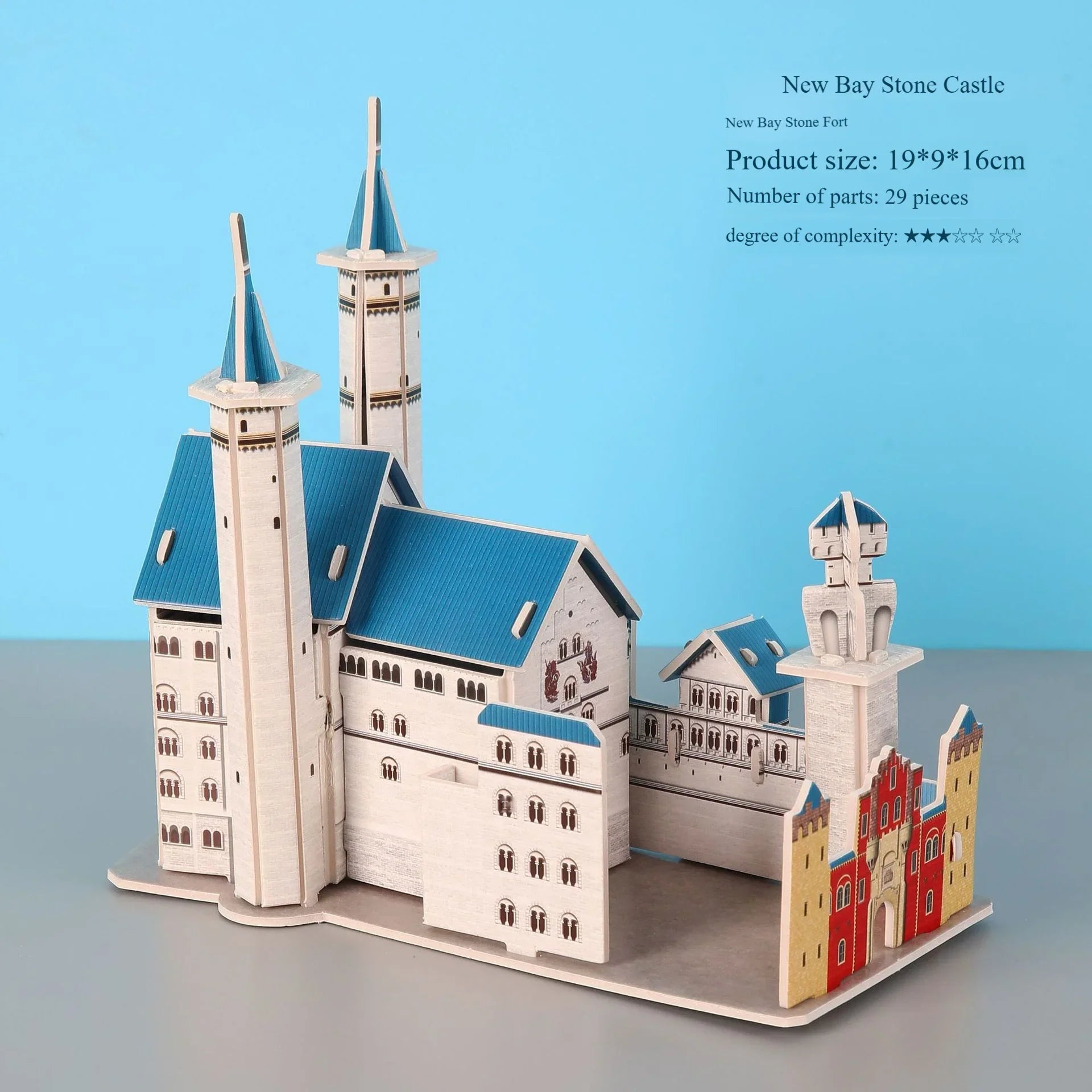 KTX-464595 Handmade 3D Paper Puzzle of World Famous Architecture for Kids - Educational Gift Toy