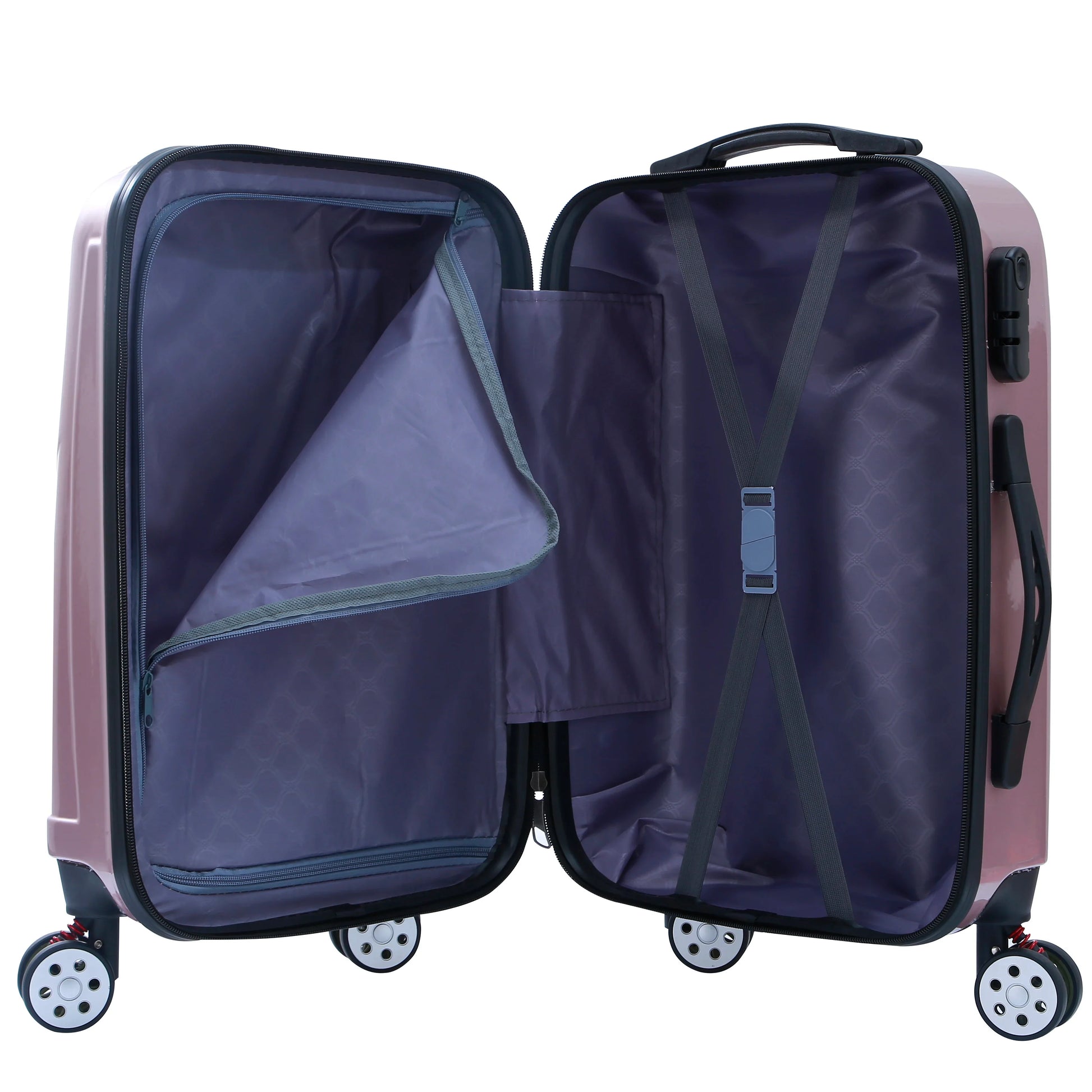 KTX-977619 Spacious and Durable ABS+PC Luggage Suitcase Set for Travel, Model XHP090