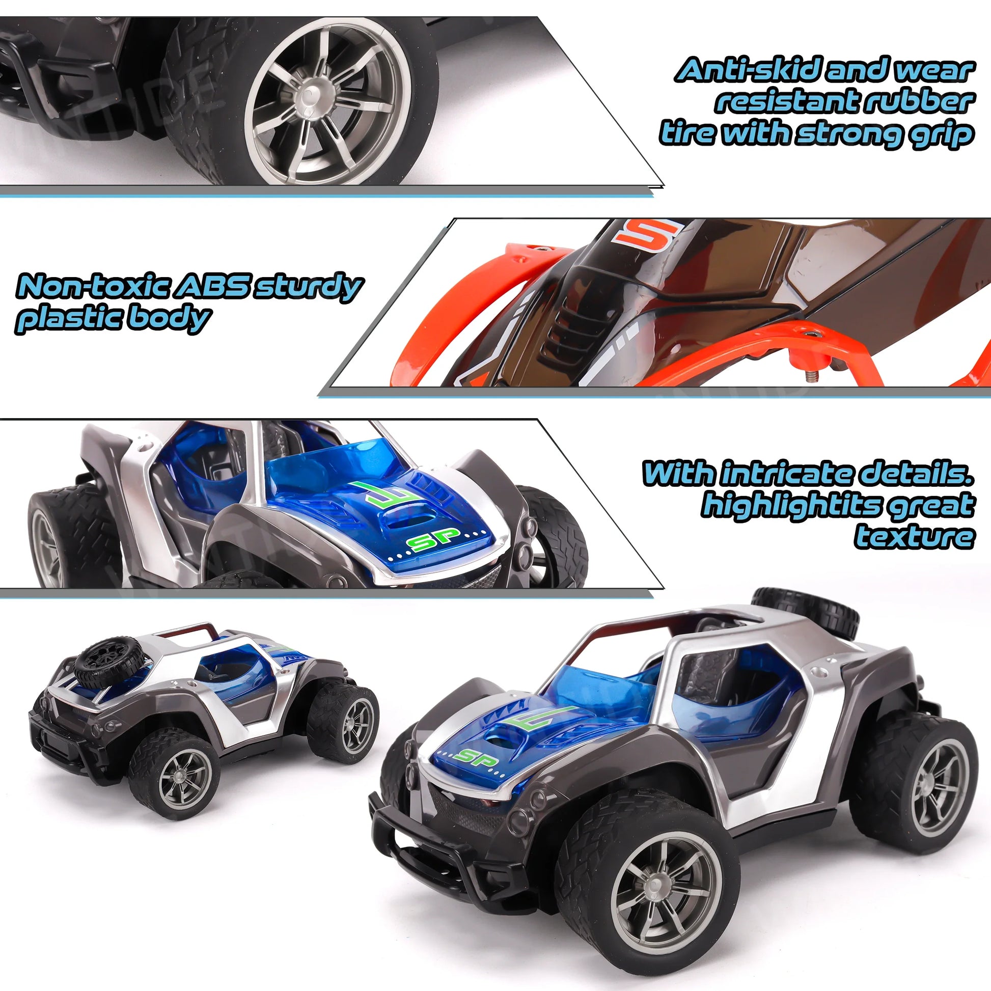 KTX-377875 4WD Off-Road Remote Control Buggy with Interchangeable Shells for Kids Ages 2-14