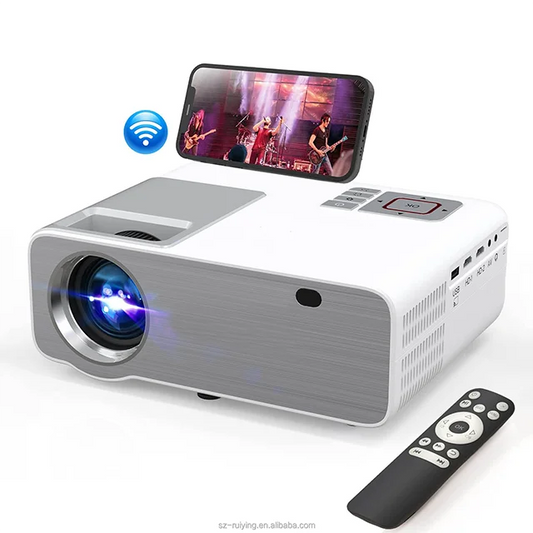 KTX-089555 1080P Portable Wi-Fi Projector for Home Theatre and Outdoor Movie Experience