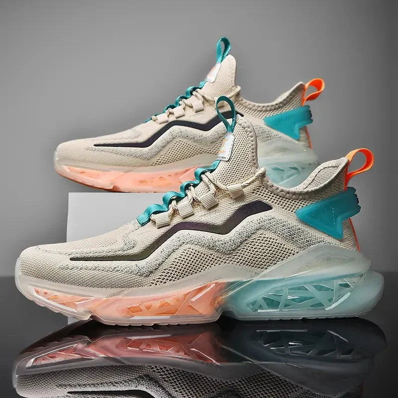 KTX-328019 JSYWD-286 Men's Casual Fashion Trend Sneakers with Crisp Breathable Mesh and Soft Soles