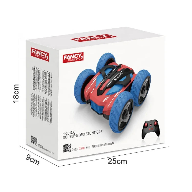 KTX-066003 1:20 Scale 2.4G Double-Sided Remote Control Stunt Car with 360° Flip & Rotate Feature for Kids
