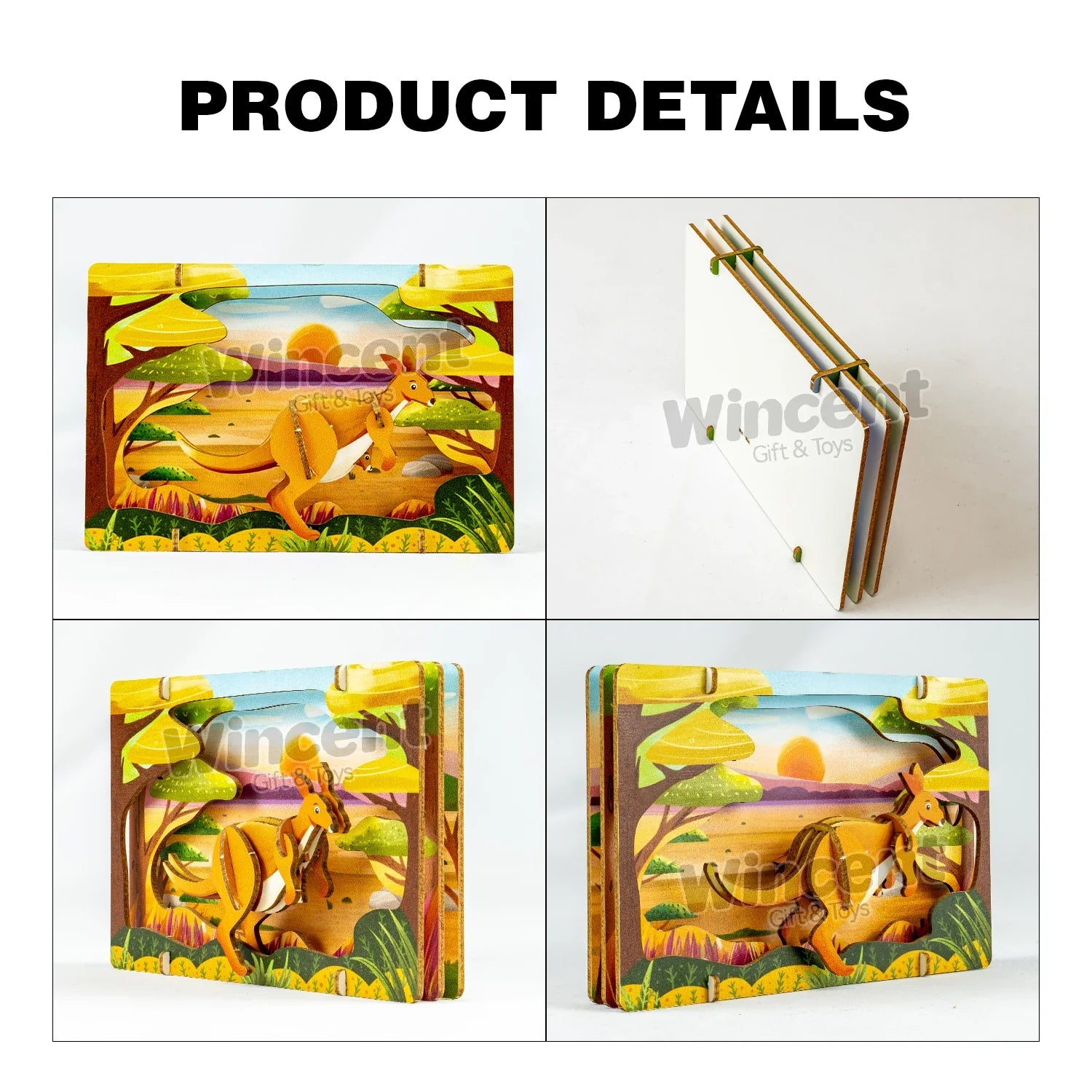 KTX-235219 Eco-Friendly Unique 3D Wooden Puzzle for Kids - Engaging Educational Toy