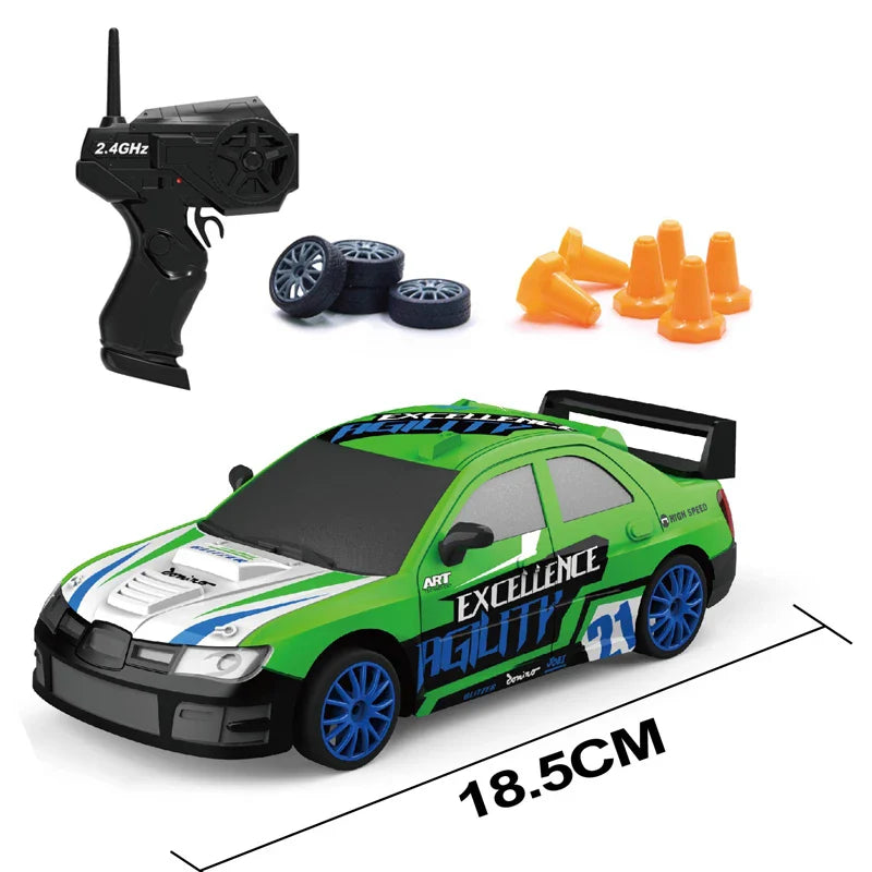 KTX-730195 1/24 Scale RC Electric Drift Racing Car, 4WD Remote Control Simulation Toy for Kids and Adults