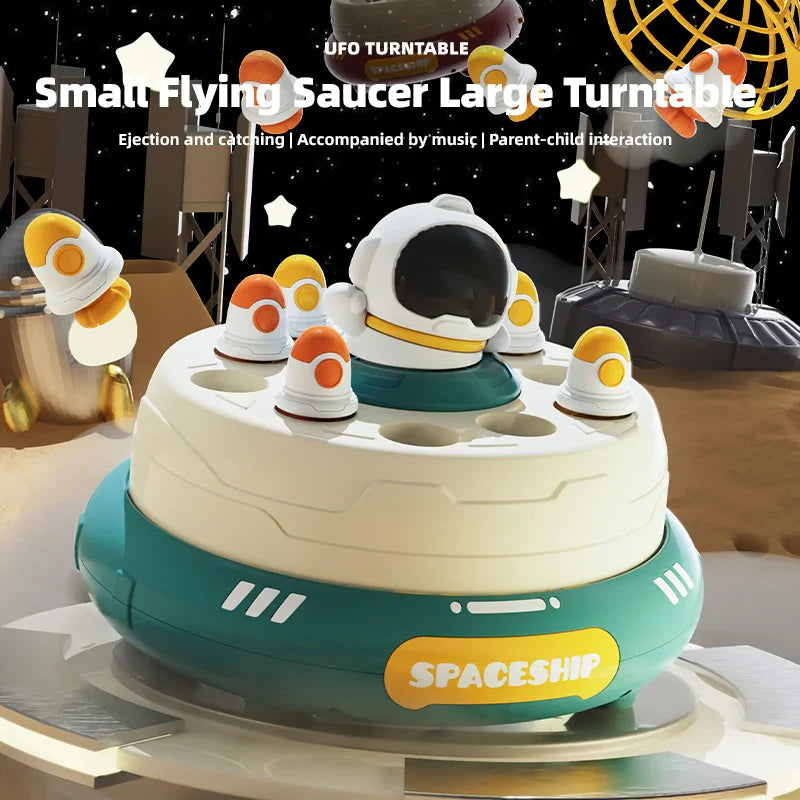 KTX-650003 Rocket Disk Bounce Table - Interactive Baby Educational Toy for Family Fun and Brain Training Activities