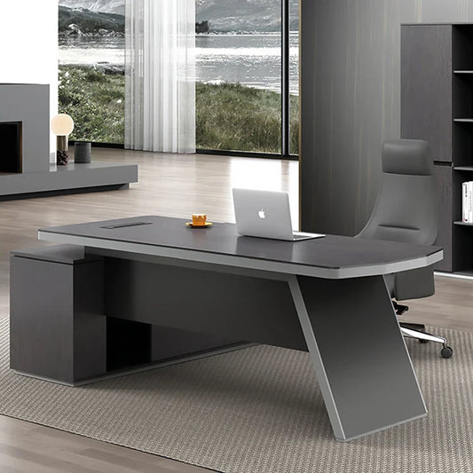 KTX-004115 Modern Wooden Extendable Office Desk for Home and Professional Use