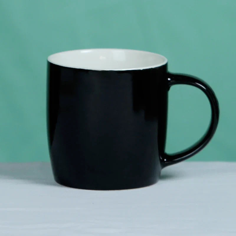 KTX-367571 Nordic 12oz Ceramic Coffee Mug in Red, Black, Navy Blue, Pink, and White