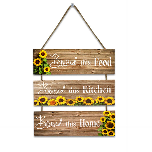 KTX-648979 Farmhouse Wooden Wall Art for Kitchen and Dining Room Decor