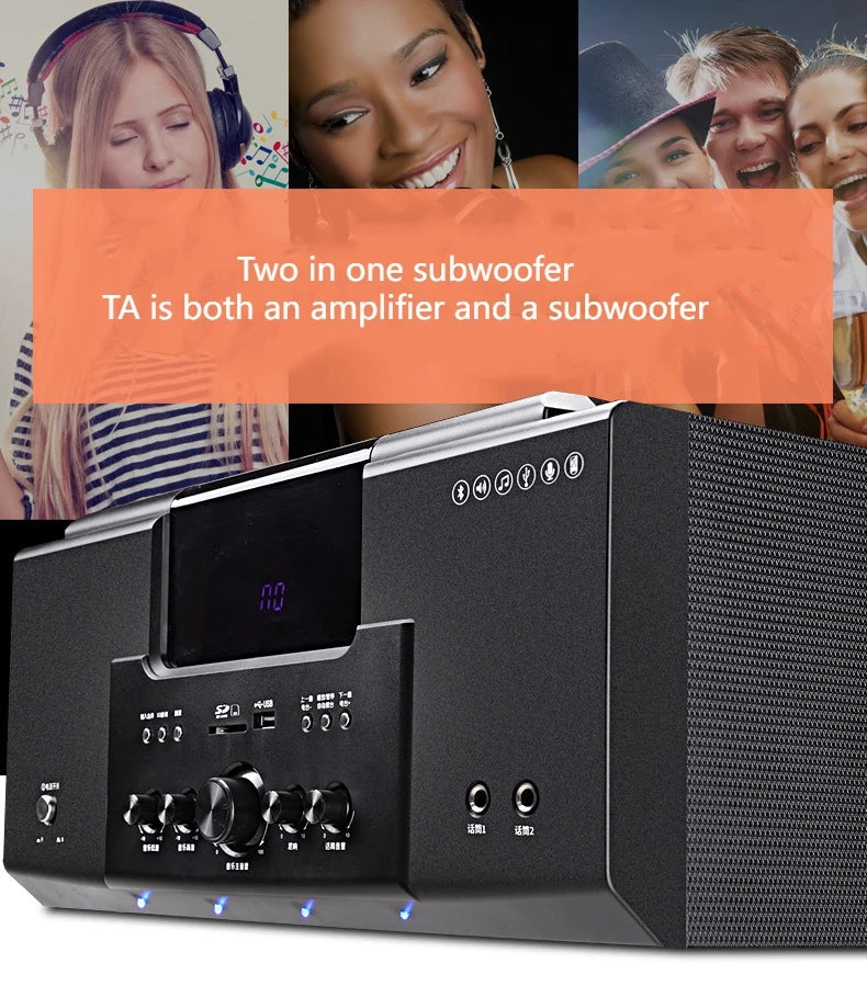 KTX-156883 5.1 Channel Home Theatre Speaker System with Powerful Subwoofer and Remote Control