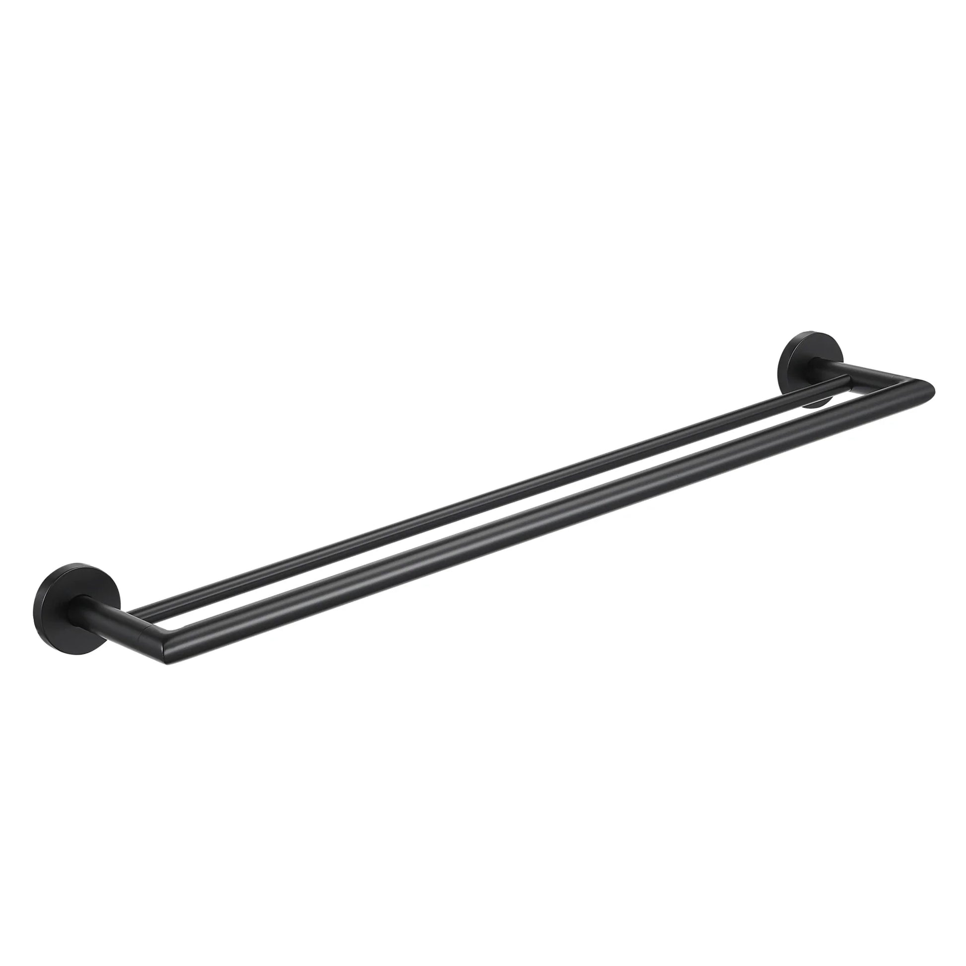 KTX-726867 Matte Black Stainless Steel 304 Bathroom Accessory Set with Towel Rack and Toilet Paper Holder