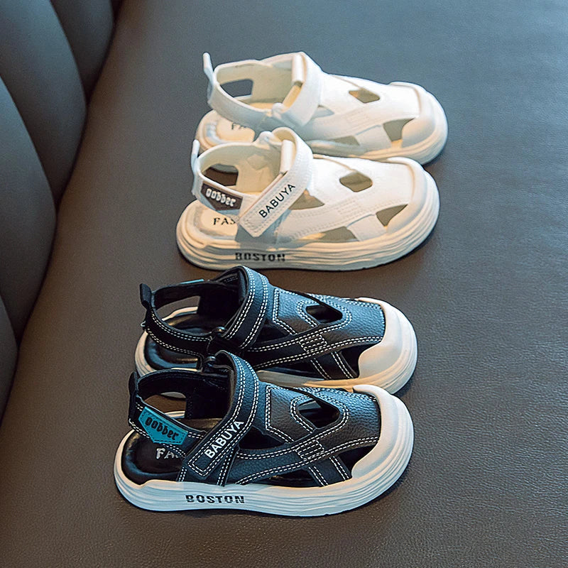 KTX-312211 Factory Casual Children's Shoes Summer New Fashion Sandals Trendy Buckle Sandals With Thick Soft Sole Beach Breathable Kids