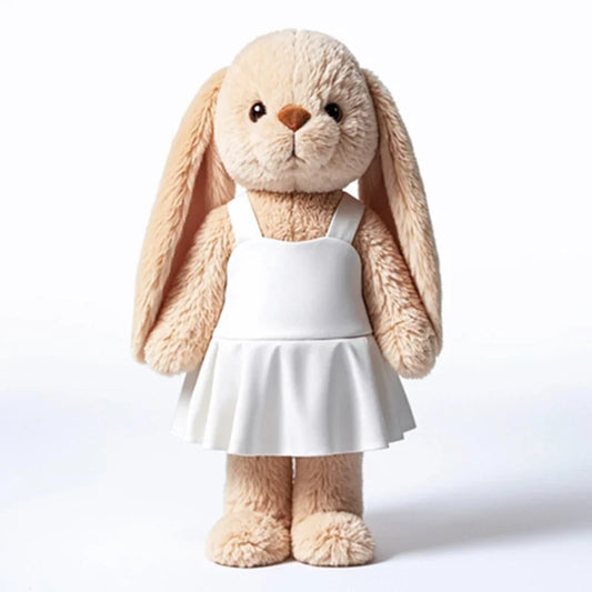 KTX-589075 Soft Plush Pink Bunny Toy - Cartoon Ballet Peter Rabbit for Babies