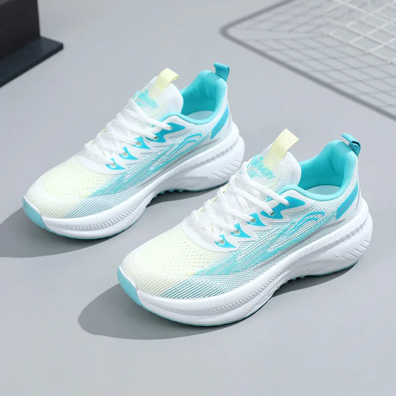 KTX-016147 K2503 New Mesh Breathable Casual Shoes Summer Versatile Lightweight Sports Shoes Student Durable Running Shoes