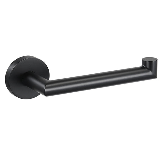 KTX-726867 Matte Black Stainless Steel 304 Bathroom Accessory Set with Towel Rack and Toilet Paper Holder