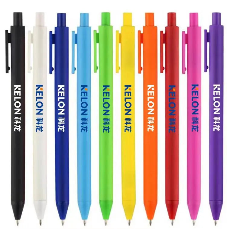 KTX-766099 Soft Touch Rubber Coated Ballpoint Pens with Custom Logo Printing