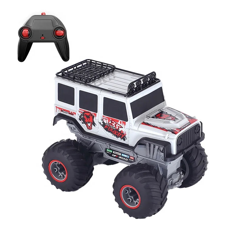 KTX-688595 High Speed 1/16 Scale 4WD Remote Control Monster Stunt Car, Speed 8km/h, Indoor-Outdoor Use