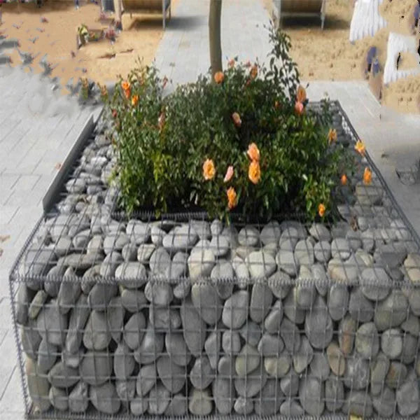 KTX-907603 Welded Stone Gabion Cage Planter 200x100x50 cm for Garden and Landscaping