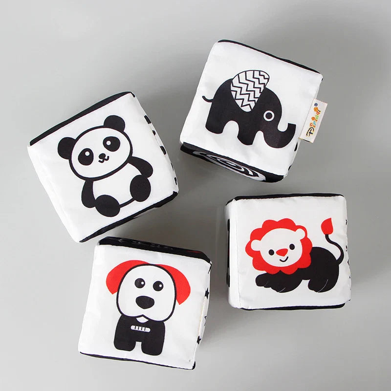 KTX-474643 Black and White Educational Development Blocks for Infants and Toddlers
