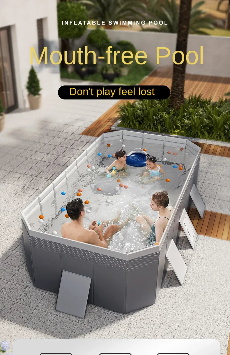 KTX-503699 Large Portable PVC Above Ground Swimming Pool for Outdoor and Children’s Use