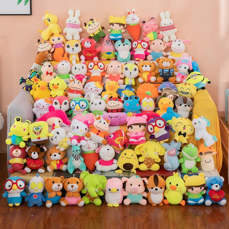KTX-409427 Cute and Soft Mixed Plush Stuffed Animal Toys for Claw Machines (10-15cm)