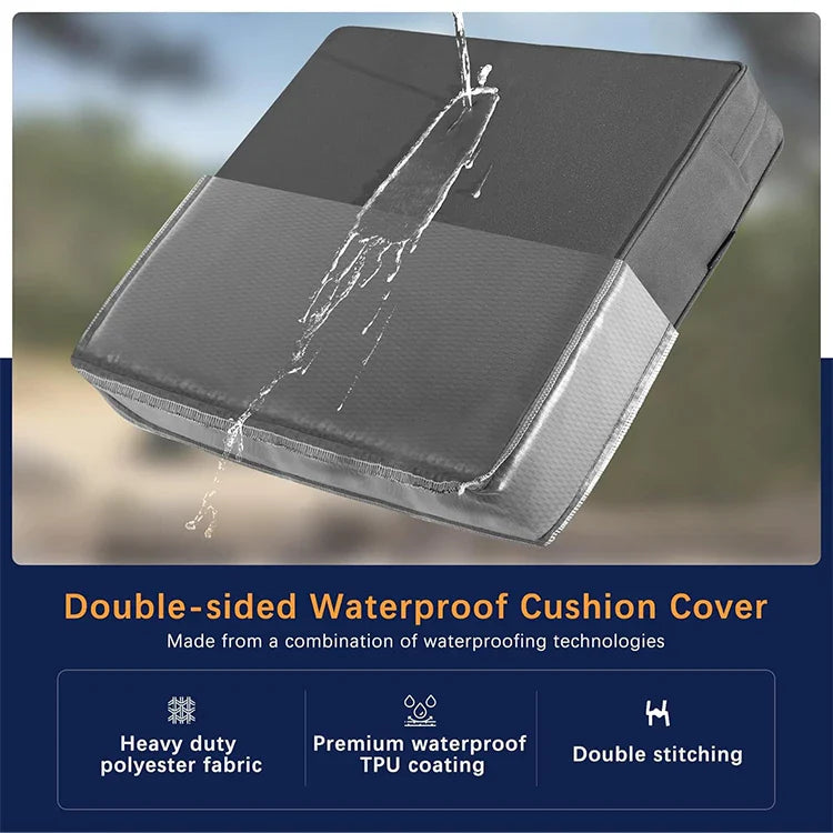 KTX-692883 Custom Size Waterproof Patio Furniture Cushions with Fade Resistance and Removable Covers