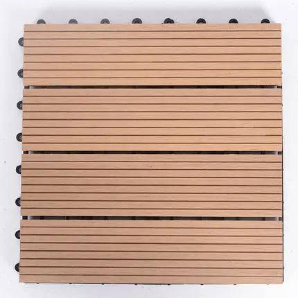 KTX-431891 Waterproof Wood Plastic Composite DIY Decking Tiles - Non-slip Outdoor Flooring Solution