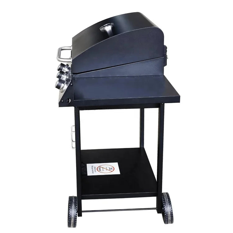KTX-269203 Komenjoy G029300 3-Burner Outdoor Gas Grill with Warming Rack and Removable Grease Pan